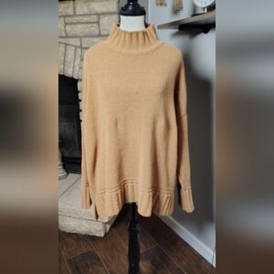 New Directions Camel Cowl Neck Sweater XXL